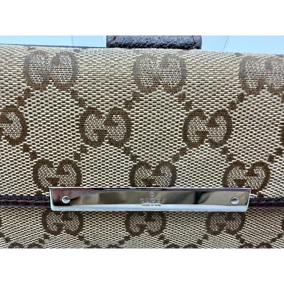 GUCCI GG Supreme Wallet on Chain Beige Canvas Shoulder Bag – Excellent | COA - Picture 2 of 15